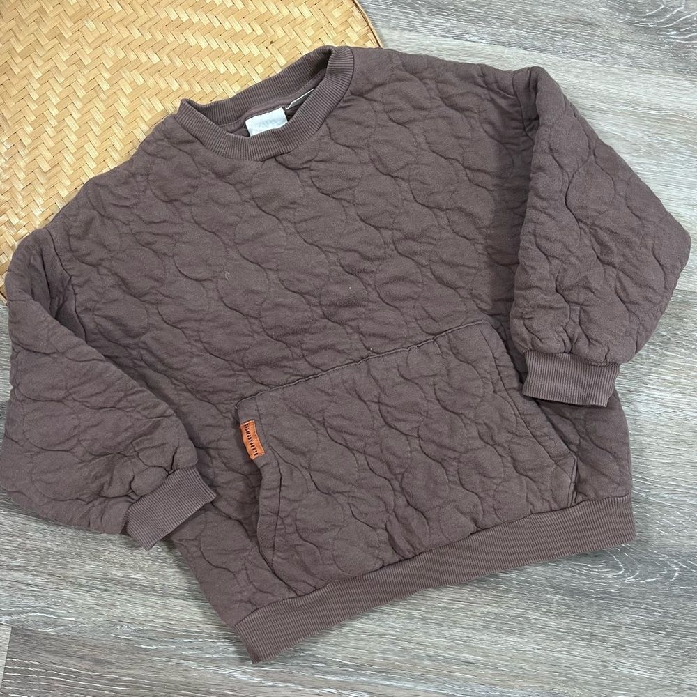 Zara kids quilted pullover sweatshirt‎